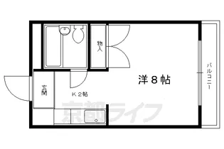 マンションシャローム【1階】の間取り