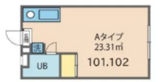 ポルシェ中山町【1階】の間取り