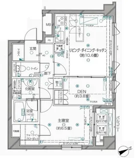 ピアース東京Grace Tower【6階】の間取り
