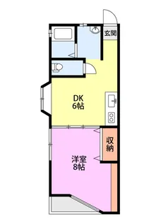 コーポ・スリーエス【2階】の間取り