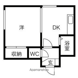 リリアムコート宮の森【1階】の間取り