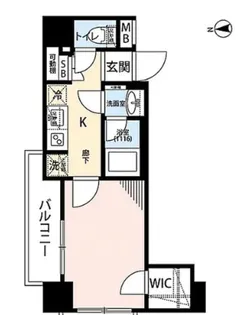 プレール・ドゥーク浜松町【13階】の間取り