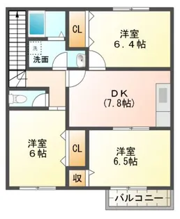 クランヴェール21【2階】の間取り