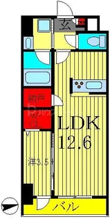 コンフォール亀有【4階】の間取り