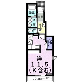 カーフ ヒルズ II【1階】の間取り