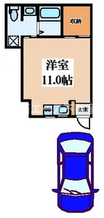 高井田本通2丁目ガレージハウス【1階】の間取り