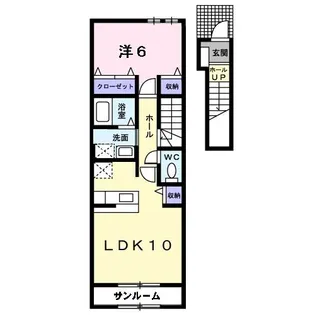 ヴィラ サン A【2階】の間取り