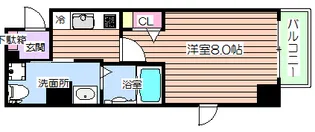 メインステージ西天満 T’s square【10階】の間取り