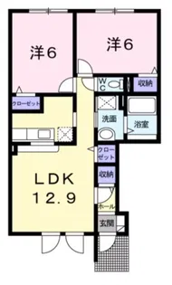 カーサヴェルデ【1階】の間取り