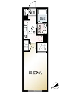 RJカーサ世田谷若林【2階】の間取り