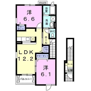 パルテール【2階】の間取り
