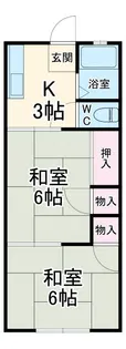 友丸荘【1階】の間取り