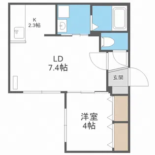 ALPHA本郷通II【1階】の間取り