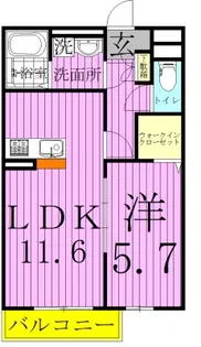 メゾン・ド・パステック【2階】の間取り