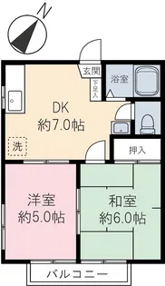 エステート【2階】の間取り