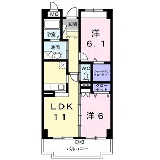 サン フォレスト ヴィラ【3階】の間取り