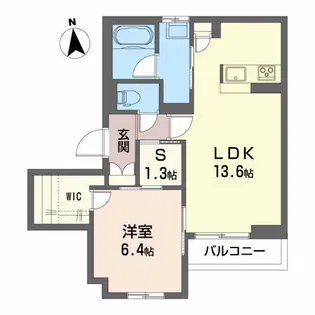 シャンティー愛宕【3階】の間取り