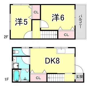JYEハイツ【1階】の間取り