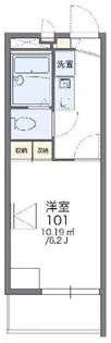 レオパレスエーゼII【2階】の間取り