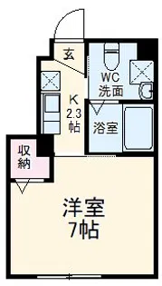 プラーナ鎌ヶ谷【1階】の間取り