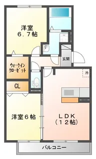 ヴィオーラ【3階】の間取り