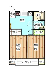 メゾンヴェルディA棟【1階】の間取り