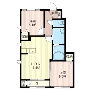 リンデンドルフ【1階】の間取り