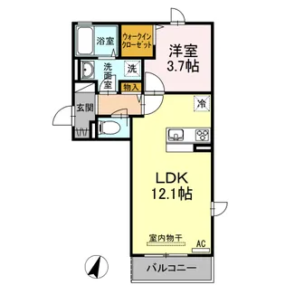 グランシャリオ千代田【1階】の間取り