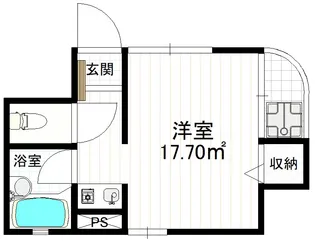 1Rの間取り画像