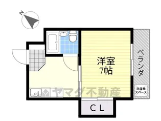 渡清パークハイツ【3階】の間取り