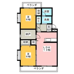 エモシオン静岡【2階】の間取り