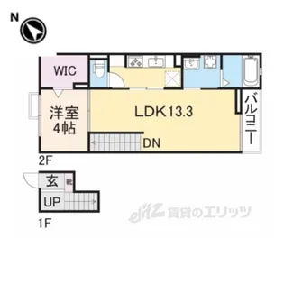 グランドヒル壱番館【4階】の間取り