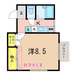 ラベンダー【2階】の間取り