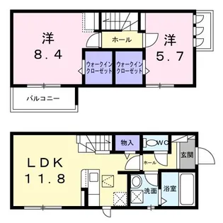 CASA VISTA【1階】の間取り