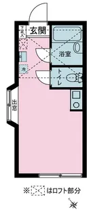 シャンブル文庫【2階】の間取り