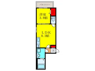 プラヤ【3階】の間取り