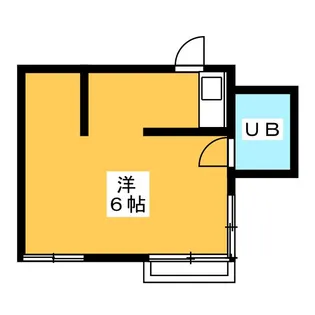 1Rの間取り画像