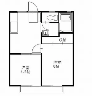 サンシティ宝木A棟【1階】の間取り