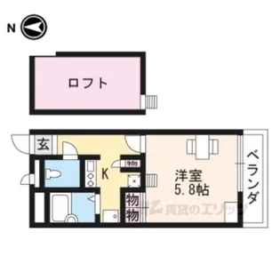 レオパレスタウンディ【2階】の間取り