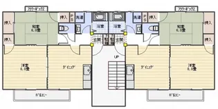 サンライズ矢賀A【1階】の間取り