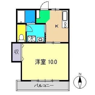 1Kの間取り画像