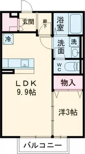 アンソレイエ【2階】の間取り
