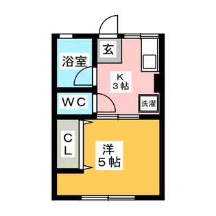 グリーンハイツ【1階】の間取り