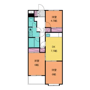 アゼリアコート【4階】の間取り