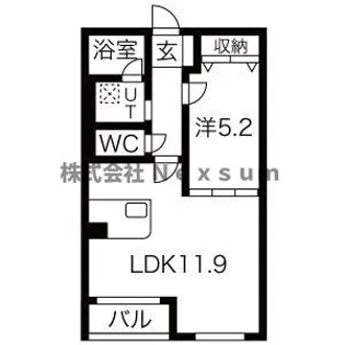 ホリーステージ城山【3階】の間取り