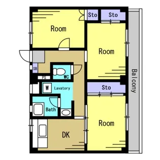 岩手県釜石市野田町5【マンション】の間取り