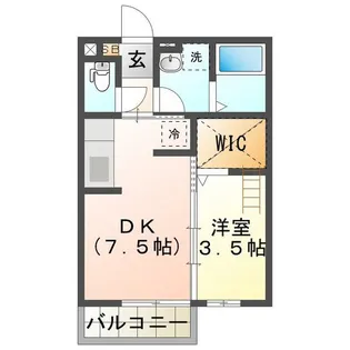 エスプワール城之内【2階】の間取り
