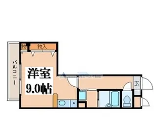 1Rの間取り画像