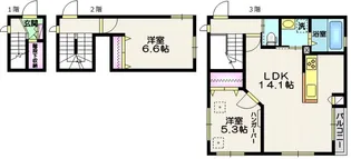 Birdy House 白金の間取り