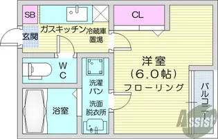 クレフラスト泉中央【2階】の間取り